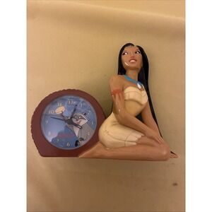 1995 Disney's Pocahontas deluxe Musical Pocahontas Alarm Clock Works!
